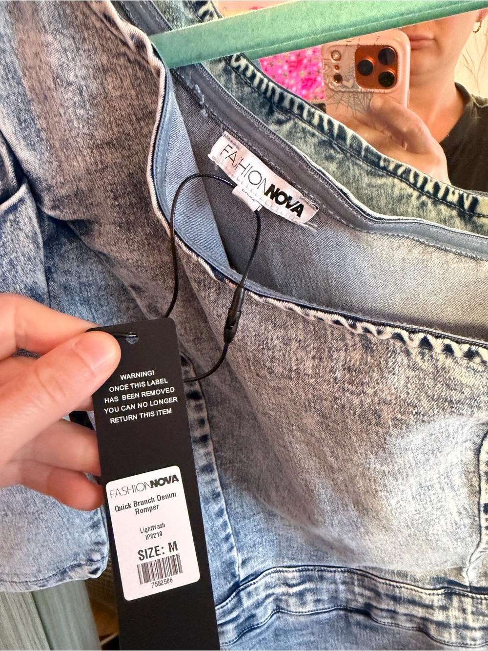 Fashion nova quick brunch denim romper - Picture 4 of 4
